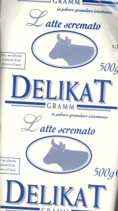 Delikat Latte Scremato solubile granulato confezione da 500 gr.