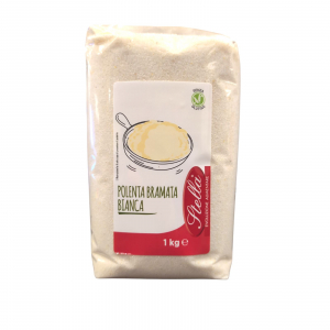 Farina di Mais Bramata BIANCA Polenta Veneta 1  kg. Molino Stella