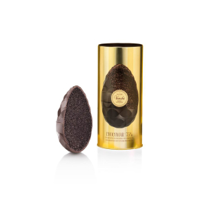 Venchi Uovo Chocoviar 75% Fondente 350 g. Cilindro In Metallo