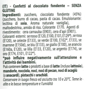 Confetti Maxtris Al Cioccolato 1 kg. CUORE TESORINI CELESTI