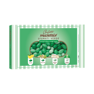 Confetti Maxtris CIOCCOMANDORLA Sfumati VERDE 1 KG.