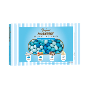 Confetti Maxtris CIOCCOMANDORLA Sfumati AZZURRO 1 KG.