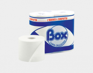 Box Carta Cellulosa Carta Igienica 4 Rotoli 1000 Grammi
