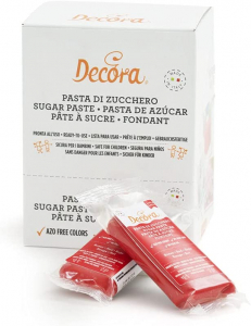 Decora Pasta di Zucchero 100 G. - ROSSA