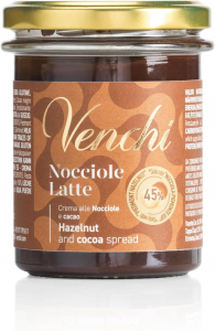 Venchi Crema Spalmabile Nocciole e Cacao 200 g. Latte