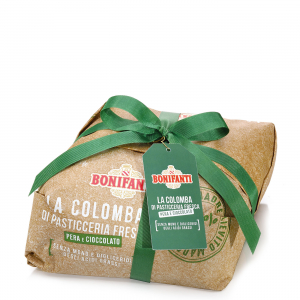 Bonifanti Colomba Di Pasticceria Fresca Pera e Cioccolato Incartata 1 kg.