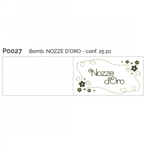 Bigliettini NOZZE D'ORO - 25 Bigliettini