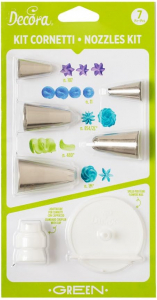 Kit cornetti Set 7 Pz. Decorazione Al Cornetto Pasticceria GREEN