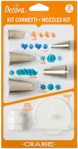 Kit Cornetti Set 7 Pz. Decorazione Al Cornetto Pasticceria ORANGE