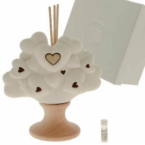 Corazon Diffusore con led  H. 17 cm. Con Scatola