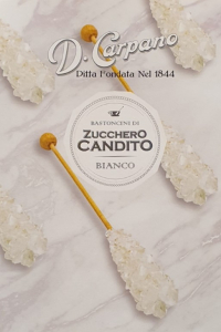 Bastoncini Di Zucchero Candito Bianco 6 Bastoncini