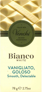 Venchi Tavoletta Cioccolato Bianco Vanigliato Goloso 78 g.