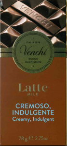 Venchi Tavoletta Cioccolato Al Latte Cremoso Indulgente  78 g.