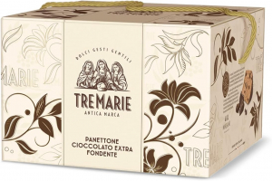 Tre Marie Panettone Cioccolato Extra Fondente 1 kg. scatola di cartone