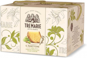 Tre Marie Panettone Con Crema di Pistacchio 950 g. scatola di cartone