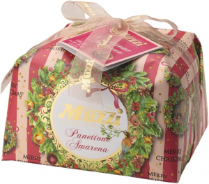 Muzzi Panettone Amarena 1 kg. Ghirlanda