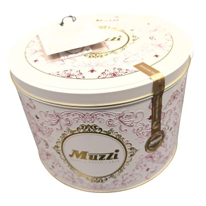 Muzzi Le Sinfonie Panettone Lampone e Cioccolato Ruby 1 kg. Latta