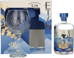 Etsu Gin 700 ml. 43 Vol. Gift Box Con Bicchiere