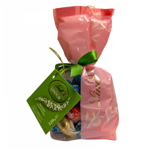 Lindt Ovetti Lindor Sacchetto 320 g. Latte, Bianco e Caramello Salato