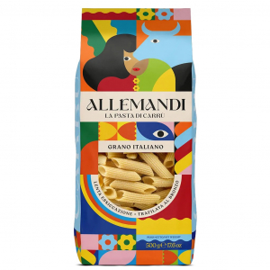 Allemandi 500 g. Penne rigate di semola di grano duro italiano sacchetto