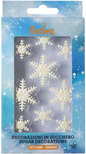 Decori In Zucchero FIOCCHI DI NEVE 9 pz.
