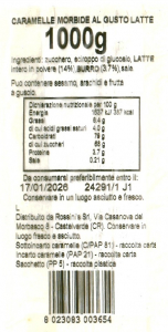 Rossini's Caramelle Morbide gusto latte Mou Polacca 1 kg.