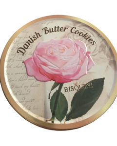 Bisquini Biscotti Danesi Latta Rose Vintage 400 g.