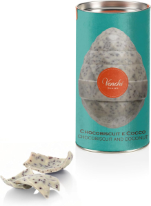 Venchi Uovo Cilindro Cocco e Chocobiscuit 150 g.