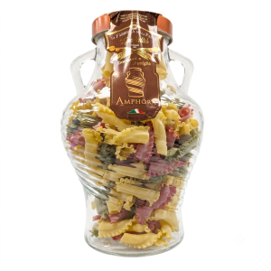 La Fabbrica della Pasta di Gragnano  VASO ANFORA PASTA TRICOLORE COLORE 900 G.