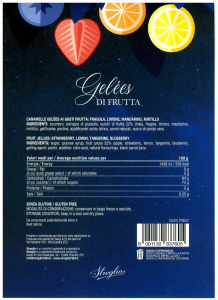 Streglio Caramelle Gelatine Gelées di frutta pacco da 1 kg.