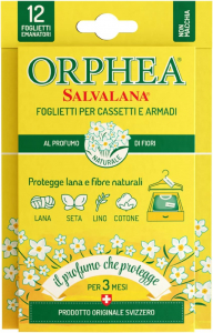 Orphea Salvalana 12 foglietti per cassetti e armadi - FIORI