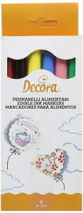 Decora Pennarello per alimenti assortiti set da 6pz