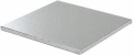 Decora Cake Board SILVER quadrato cm. 25x1,2h