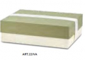 Scatola Cartone Rettangoletta Bassa tipo 22 VERDE/AVORIO