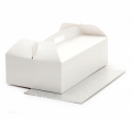 SCATOLA TORTA 46 X 36 X 12 H CM CON CAKE BOARD CM 46 X 36 X H 3 MM